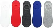 [Jeff Banks] 5-Pair Cotton Liner Loafer Socks for Men 7-11: Comfortable, Protective, Stylish