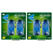 2x Nicorette Cooldrops Icy Mint 4mg 80 lozenges Quit Smoking
