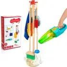 Kids Cleaning Set with Electric Vacuum Cleaners Pretend Play Housekeeping Set...