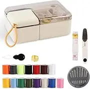 Sewing Box,Mini Travel Sewing,DIY Sewing Case,Sewing Kit Suitable, for Beginners Sewing Thread Needle Threader Scissors Kit Boxes Home and Travel Quick Fix Sewing Kit