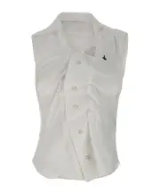 Vivienne Westwood Drunken Pleated Shirt IT40,IT44,IT42 Gray