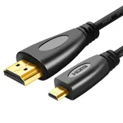 Micro HDMI Type D to HDMI Male Cable V1.4 Gold Plated Full HD 1080P HDTV for GoPro Hero 3 4 5 Camera 2M