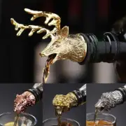 Punk Wine Pourer Zinc Alloy Deer Elk Antelope Head Wine Stopper Bottle Pourer