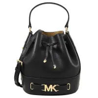 在飛比找momo購物網優惠-【Michael Kors】新版金屬MK LOGO鉚釘滾邊手