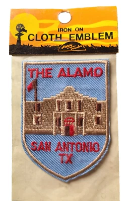 The Alamo - San Antonio, Texas Vintage Souvenir Travel Patch Happy Traveler NEW