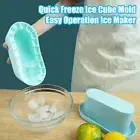 Silicone Mini Ice Bucket Flexible Tray Cube Mold for Quick Freezing Home