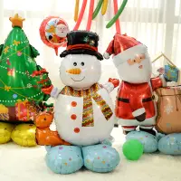 在飛比找momo購物網優惠-4D立體聖誕節氣球裝飾1入-三款任選(聖誕節佈置 聖誕老人 