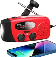 5000mAh Emergency Crank Weather Radio Solar NOAA FM AM with LED Flashlight