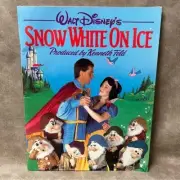 Vintage Walt Disney's Snow White On Ice Souvenir Program Book With Stickers 1986