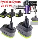 For Ryobi ONE+ 18v Battery to Dyson V6 V7 V8 Vacuum Animal Adapter Adaptor