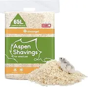 Niteangel 65L Aspen Shaving Hamster Beddings for Syrian Dwarf Hamster Gerbil Mice Degu Rat Rabbit Bunny Guinea Pig Chinchilla Hedgehog or Other Small Pets (65L - 15mm)