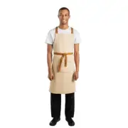WHITES X-CROSS BACK APRON KHAKI - 700 X 1000MM B985