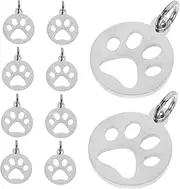 Anneome Dog Paw Pendant Charms Pcs DIY Jewelry Accessories Decorative Charms for Keychain