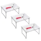 3x BoxSweden Crystal 31cm Rectangle Shelf Home/Fridge/Pantry Storage Container