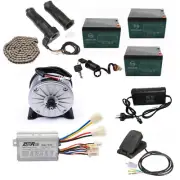 36V 350W Brush Motor Kit Controller Throttle w/ Battery for ATV E-bike Go kart