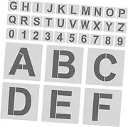 Homoyoyo 1Set Reusable Alphabet and Number Stencil Set for DIY Plastic Templates for Crafting and Learning for Home School and Art Projects Set