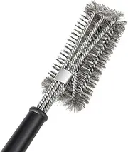 Ayvicco Perfect BBQ Grill Brush, 18" Grill Brush - Stainless Steel Brush w/Wire Bristles 3-in-1 Grill Cleaner Provides Effortless Cleaning, Great Grill Accessories Grill Cooking Grates
