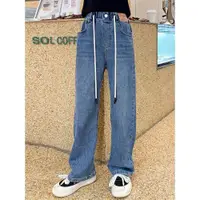 在飛比找ETMall東森購物網優惠-洋氣春裝韓版休閑女童牛仔褲