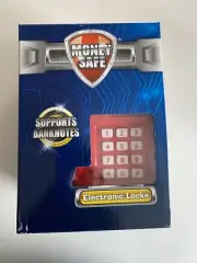 Money Safe Electronic Lock Safe box - Support Banknotes -Brand New -RED