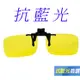 【Docomo】頂級前掛式PC抗藍光眼鏡 抗UV400 頂級抗藍光鏡片 夜用增光黃色鏡片 多功能設計 夾式眼鏡
