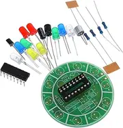 TOPPERFUN DIY Science Toy Rotating Light Kit Microphone Electronic Water Flowing Light Experiment