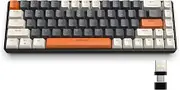 MAGIC-REFINER RK68 60% Wireless Mechanical Keyboard, Bluetooth 5.0/2.4GHz with Dual Mode 2-in-1 Receiver, Compact 68-Key Hot Swappable Gaming Keyboard, Linear Red Switch for PC Mac Xbox Smartphone