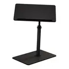 C Shaped End Table,20" W x 14" L,17"-31" Adjustable Height,Swivel and Black