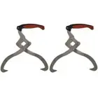 Heavy Duty Log Tongs with Comfortable TPR Grip Set of 2 for Firewood Handling