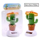 2 x Solar Powered Auto Car Dashboard Dolls Funky Dancing Cactus Home Decoration