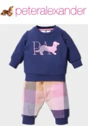 BNWT PETER ALEXANDER BABY GIRL BUFFALO PJ SET 6-12 MONTHS