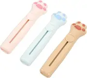 Healvian Stainless Steel Eyebrow Trimmer Set Hair Shavers for Women Facial Hair Razors Sliding Covers Compact for Face