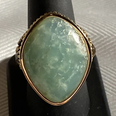 Barse“Helena”Beautiful Bronze Milky Aquamarine Champagne Quartz Ring Size 8 7/8