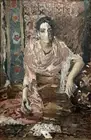 Fortune Teller : Mikhail Vrubel : 1895 : Archival Art Print