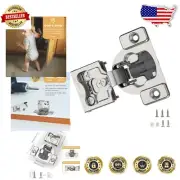 20-Pack 1/4" Soft Close Concealed Face Frame Hinges - Durable Steel Construction