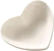 WATIIFUFU Heart Shaped Ceramic Appetizer Plate Elegant Multi Purpose Dish for Snacks Sauces and Seasoning for Weddings Parties and Banquets