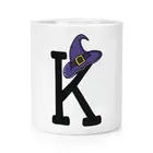 Letter K Witches Wizard Hat Makeup Brush Pencil Pot Witch Halloween Alphabet