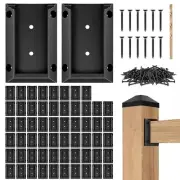 Eapele 50PCS Deck Railing Bracket Connectors for 2x4 Railing Wood Post, Railing
