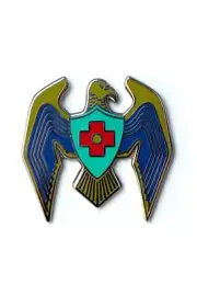 Blue Eagle enamel Pin by Alison Glass