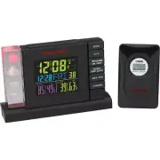 First Alert Radio Controlled Weather Station Alarm Clock with Wireless Sensor