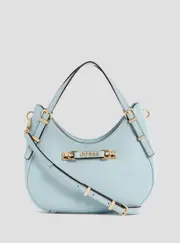 GUESS Women's Blue Lefia Small Satchel Bag
