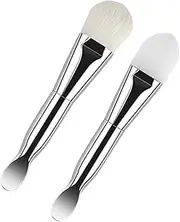 Gogogmee Silicone Face Mask Applicator Brush Soft Bristles Double-ended Mask Brush Set for Beauty Enthusiasts