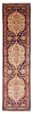 Vintage Hand-knotted Runner Rug 2'9" x 10'5" Traditional Wool Carpet