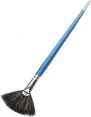 Veemoon Artist Fan Paint Brush Nylon Bristle Coloring Tool for Water and Oil Painting Versatile Brush for Pottery and Watercolor Techniques Durable Handle for Comfortable Use