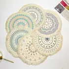 Retro Dining Table Mat Round Vase Mat Heat Insulation Mat For Home Kitchen