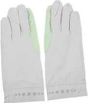 [MUELODSIC] Touch Screen Sun Protection Gloves Glove Liners Exercise Accessories Costume Punk Gloves Wearable Gloves Non Protective Gloves Driving Gloves Woman Nylon (ice Silk) Black