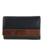 [PIERRE CARDIN] Leather Durable Flat Wallet in Black