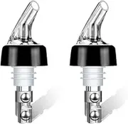 Bottle Pourers 2Pack for Alcohol Automatic Measured Bottle Pourer Wine Pourers 1oz Dispenser Bartender Quick Shot Spirit Drinks Wine Cocktail Home Bar Tools