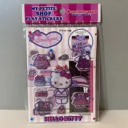 Sanrio 1976 2009 Hello Kitty My Petite Shop Play Stickers & Scene Boutique