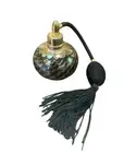 VTG Stephen Fellerman Perfume Bottle w/Diffuser Atomizer Iridescent Signed 87