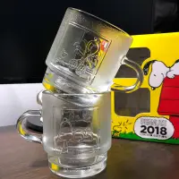 在飛比找蝦皮購物優惠-2018 麥當勞 SNOOPY 史努比 光雕對杯 限量 忍痛